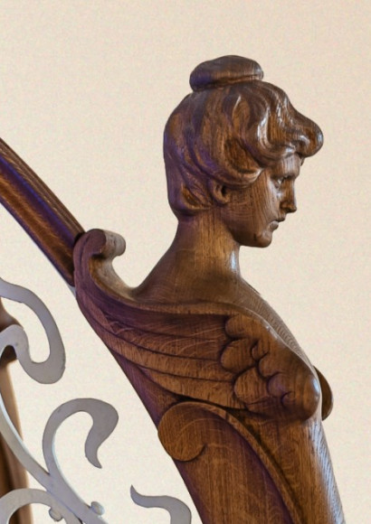 Art Nouveau brez napisa izrez