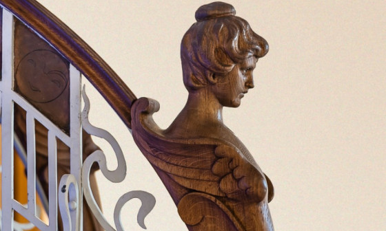 Art Nouveau brez napisa izrez