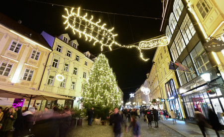 Jelka na Mestnem trgu, december 2024, foto: Bobo