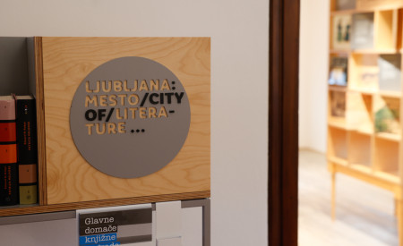 napis Ljubljana, mesto literature
