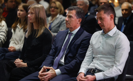 Tina Šutej, Samo Logar in Žiga Mandl