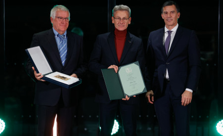 Gojko Zalokar, Albert Šoba in podžupan Samo logar 