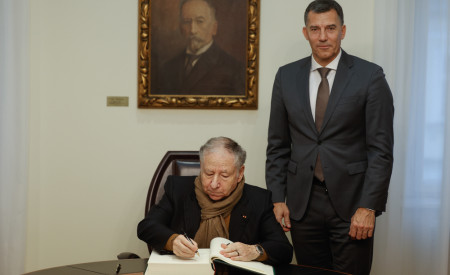 Vpis v Spominsko knjigo Ljubljane. 