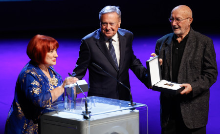 vlasta nussdorfer, zoran janković, marjan sedmak na odru festivala