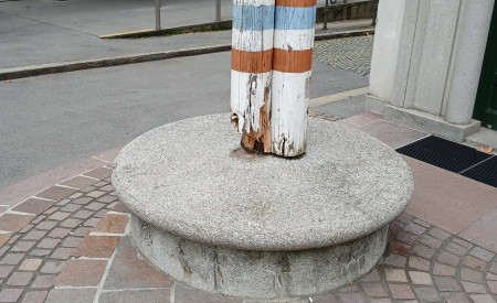 betonski podstavek, nosilna konstrukcija jambora