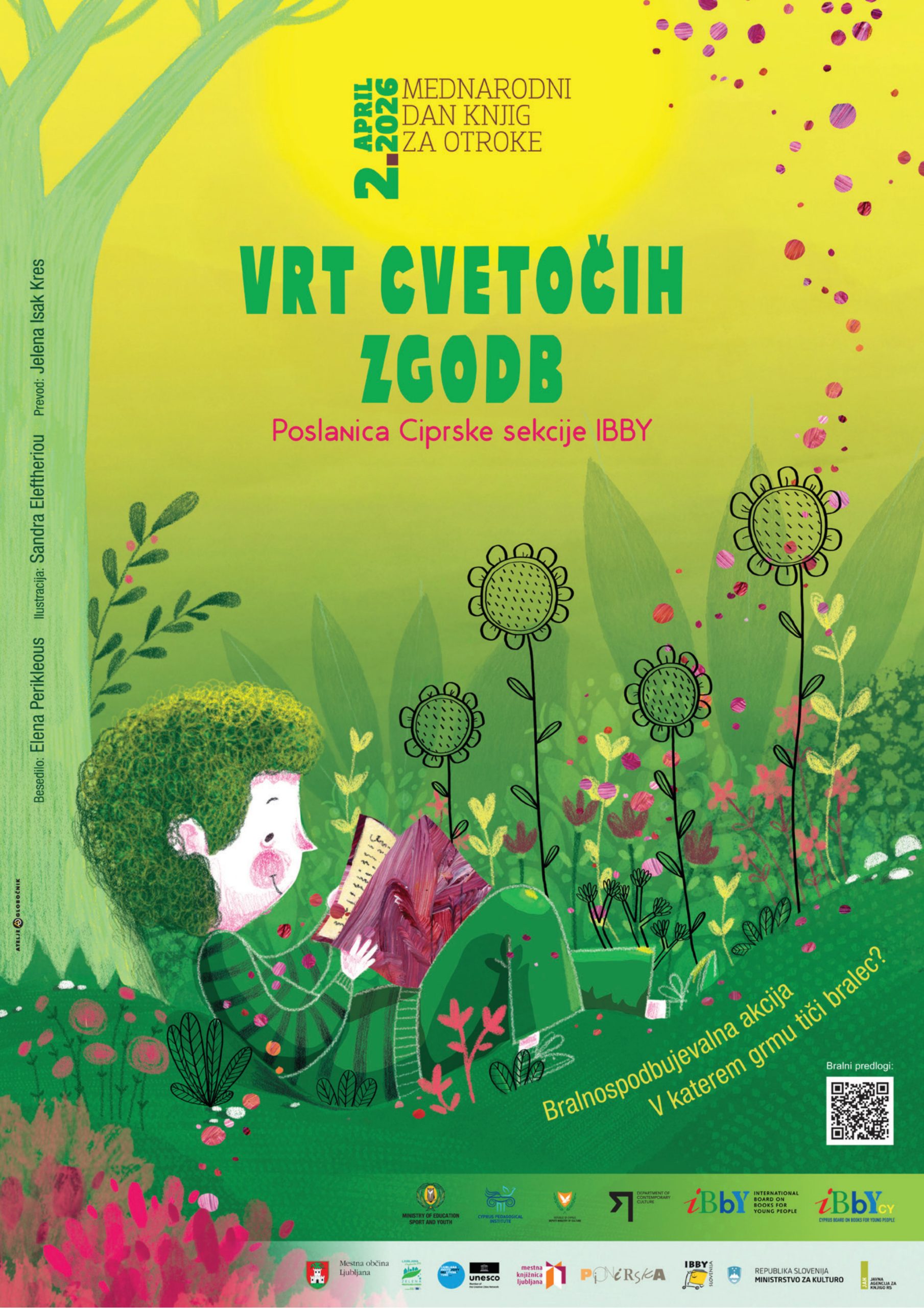 BSA 2026 plakat, ilustracija: Sandra Eleftheriou, vir: MKLJ