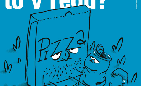 Človek, pizza