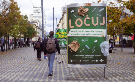 plakat akcije za ločevanje odpadkov