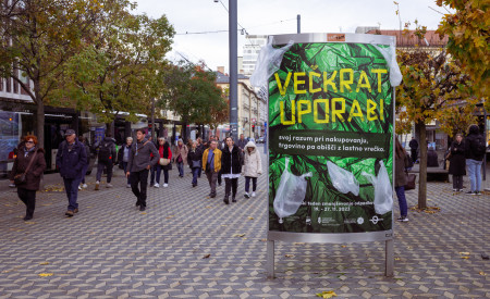 plakat akcije za zmanjševanje uporabe embalaže