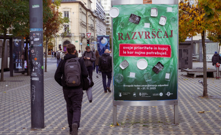 plakat akcije za zmanjševanje uporabe embalaže