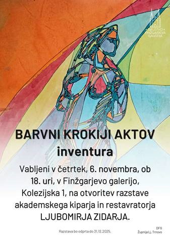 Plakat razstave Ljubomirja Zidarja