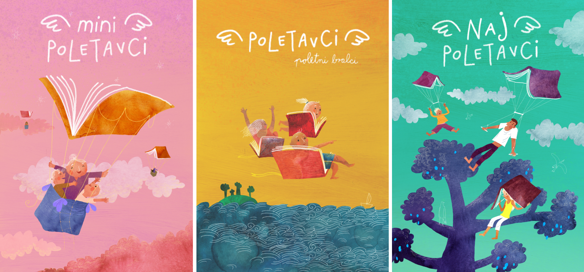 Plakati - ilustracije za miniPoletavce, Poletavce in najPoletavce
