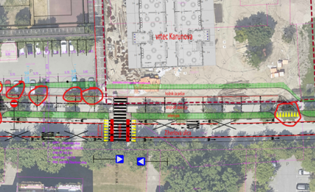 V sklopu projekta izgradnje vrtca Trnovo smo odstranili 7 dreves