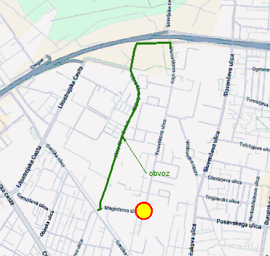 Verovskova Magistrova zemljevid zapore
