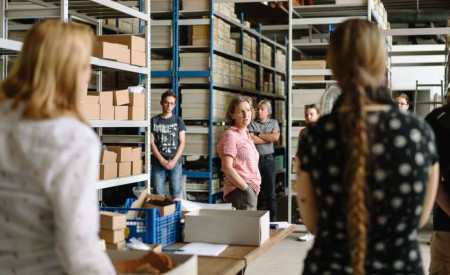 Vpogled v zakulisje arheologije voden ogled Arheološkega centra MGML, foto: Blaž Gutman MGML