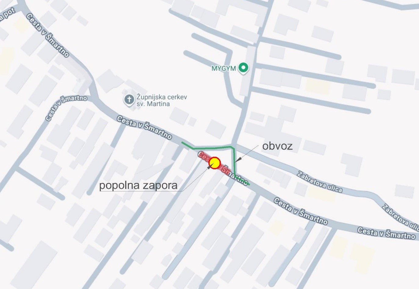 skica cesta v Šmartno