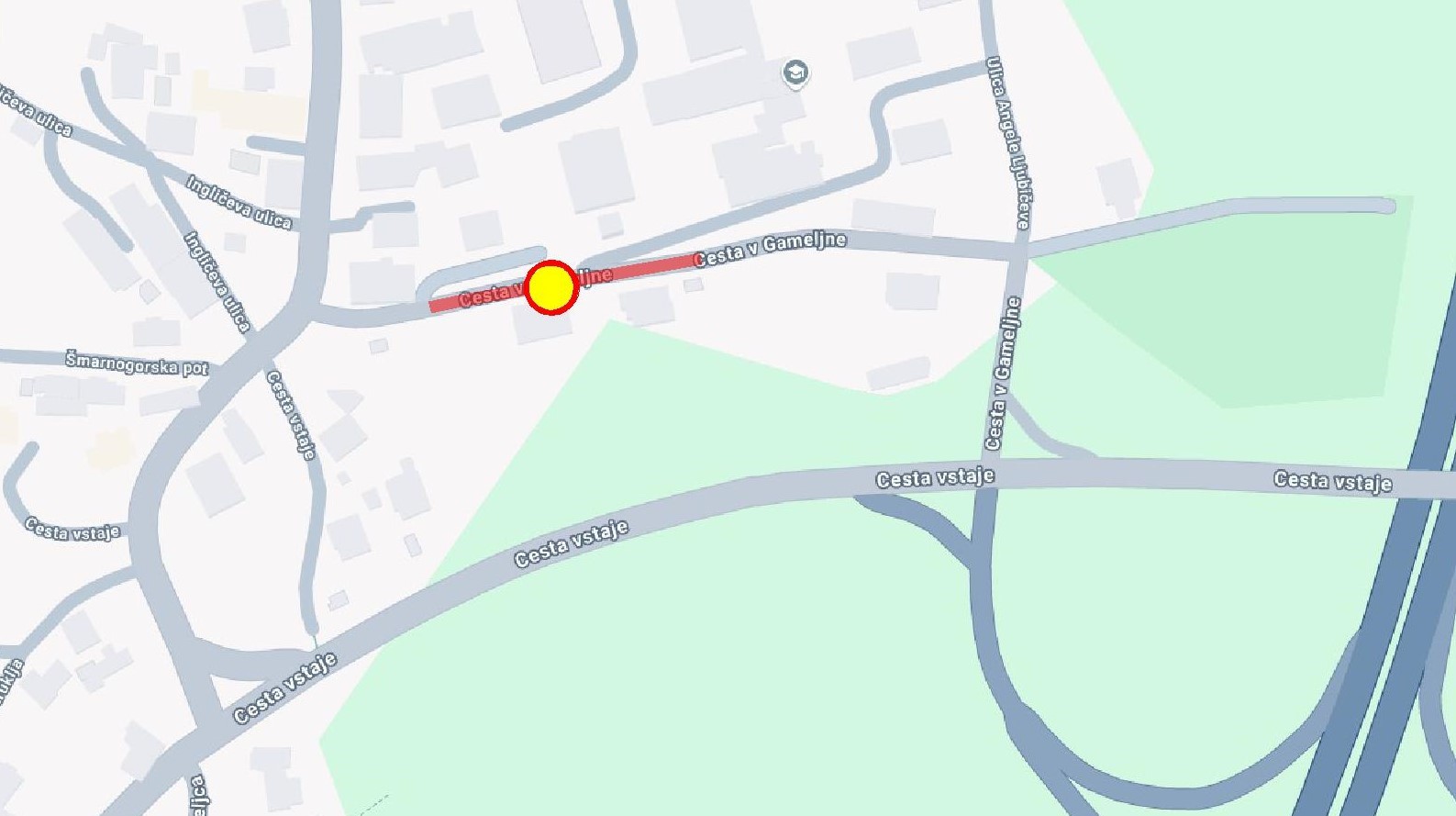 skica cesta v gameljne