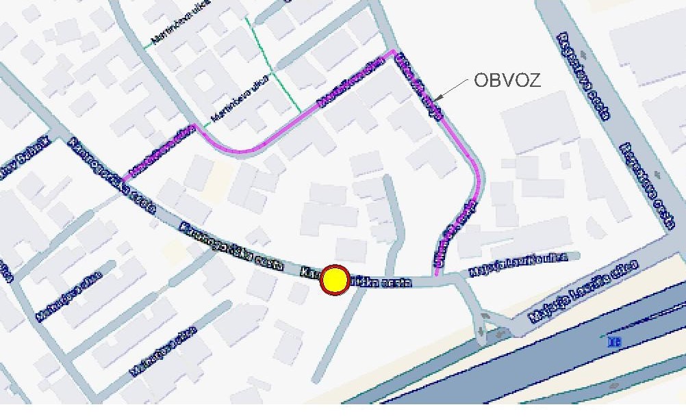 skica kamnogoriška ulica