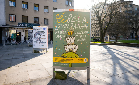 Plakat Čebela Ljubljana, foto: Tadej Kreft