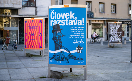 Plakat Človek, razstava! Foto: Tadej Kreft, TAM TAM