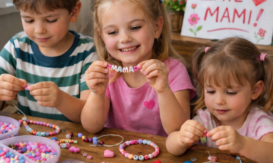 Izdelava zapestnic za mamo