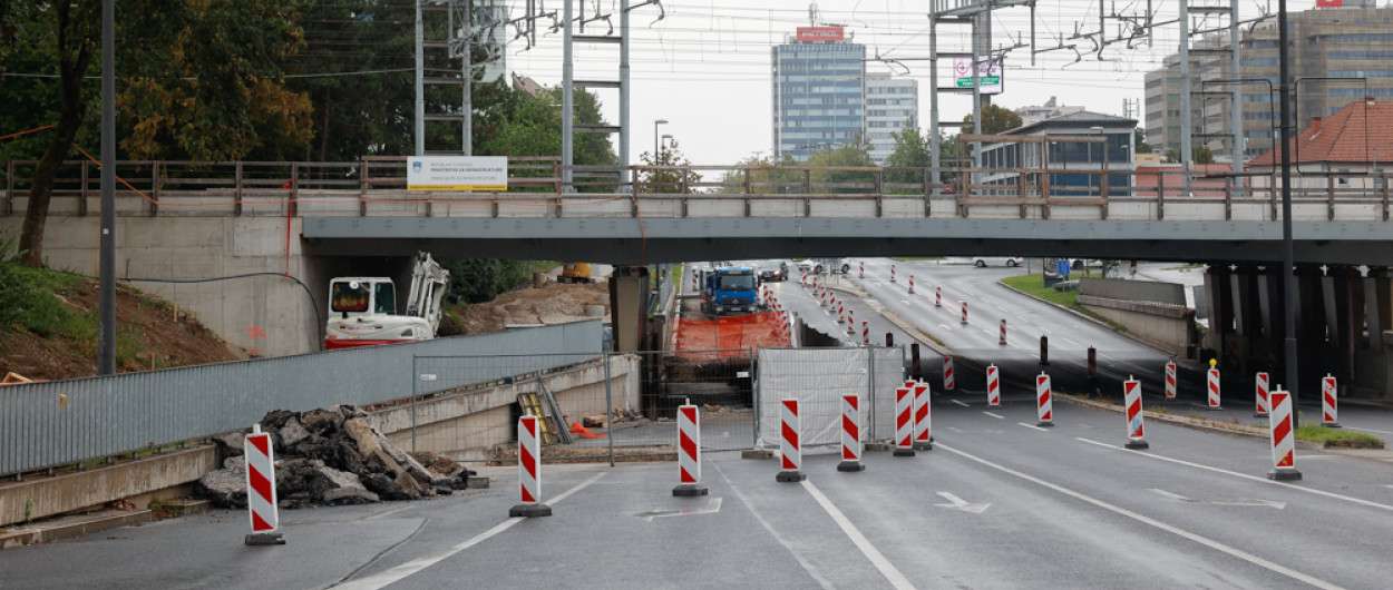 prenova Dunajske ceste, nadvoz pri železniški postaji