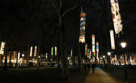 Praznični lampijoni v parku Zvezda 2025, foto: N. Rovan 