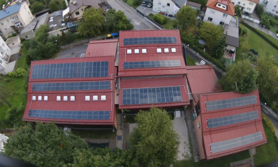 sončne elektrarne na strehi vrtca