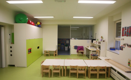 Prostor za malico in počitek. Foto: Nik Rovan