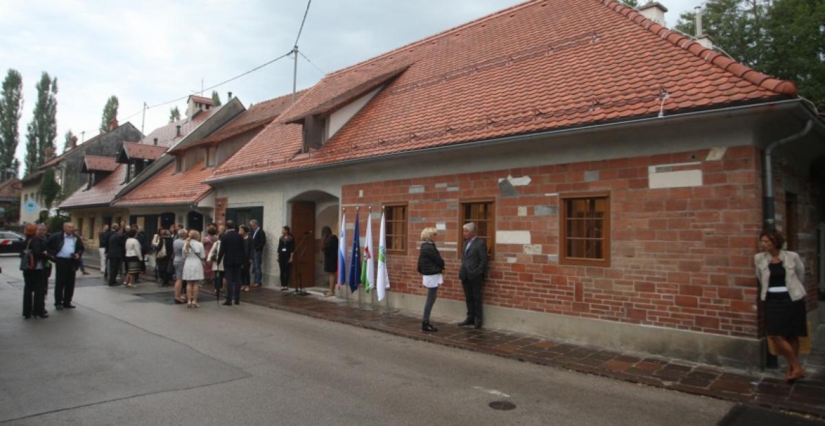 Prenovljeno Plečnikovo hišo smo odprli 23. septembra 2015, foto: N.Rovan