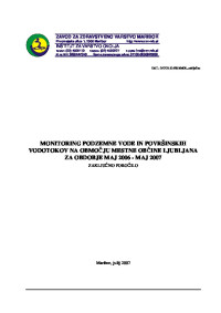 Letno poročilo maj 2006 - maj 2007