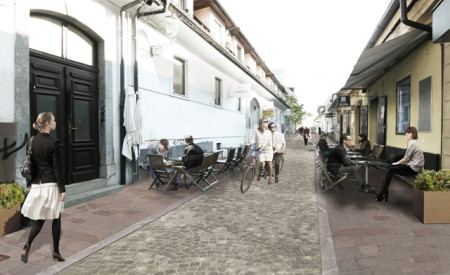 Render: nova podoba Trubarjeve ulice, vir: ATELIERarhitekti