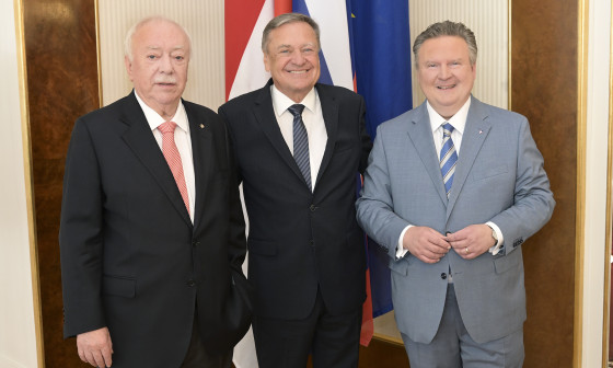 Župan Zoran Janković v družbi nekdanjega župana in deželnega glavarja Dunaja dr. Michaela Häupla ter aktualnega dr. Michaela Ludwiga
