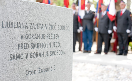 Odkritje spomenika kulturnim delavcem padlim v NOB, foto: Željko Stevanič