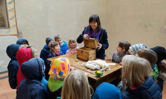 Iskanje zmajevega zaklada na Ljubljanskem gradu. Foto vir: Ljubljanski grad