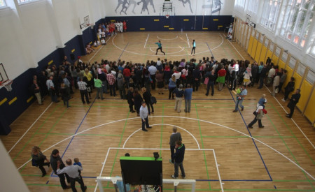 Prenovljena telovadnica v letu 2014, foto: N. Rovan
