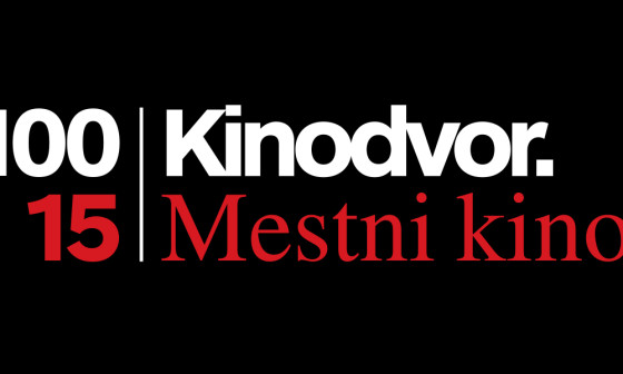 Banner ob 100 obletnici kina in 15. obletnici Kinodvora. Foto: Kinodvora