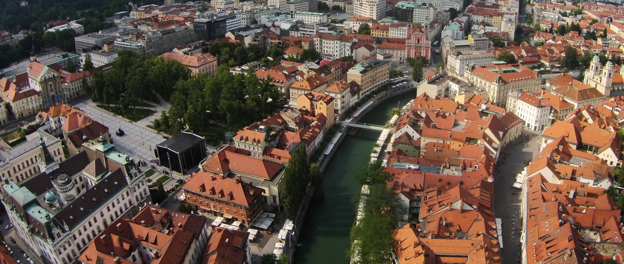 pogled na Ljubljano