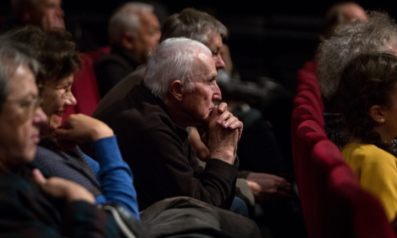 Obiskovalci ene izmed projekcij v Kinodvoru. Foto: M. Rust, Kinodvor