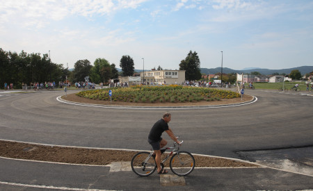 Krožišče Zaloške, Kašeljske, foto: Nik Rovan