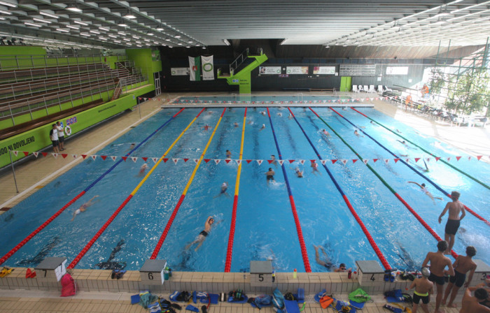 bazen tivoli, v katerem trenirajo plavalci