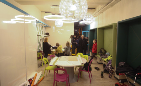 Prenovljeni prostori Četrtnega mladinskega centra Črnuče v letu 2019, foto: Nik Rovan