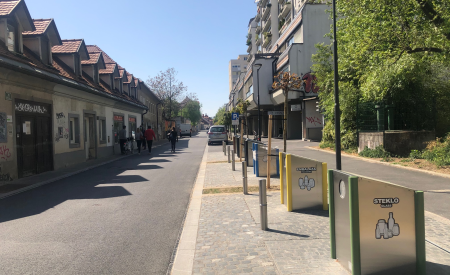 Prenovljena Trubarjeva ulica, april 2020, foto: K. Žirovnik