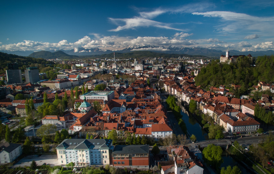 foto panorama Ljubljane