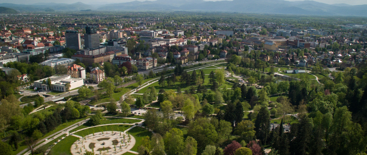 pogled na zeleno Ljubljano