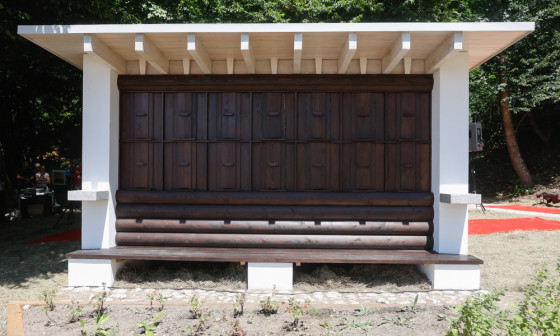 Plečnikov čebelnjak v obliki preprostega paviljona, foto: nrovan