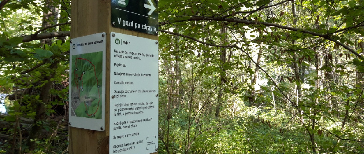 tabla, ki usmerja na tematsko pot