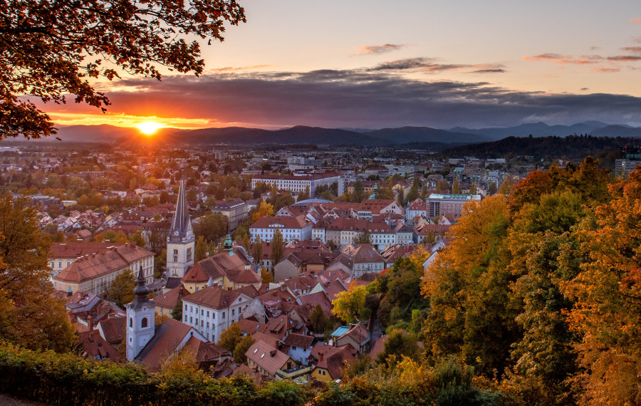 Jesen v Ljubljani. Foto: Rajko Grimšič