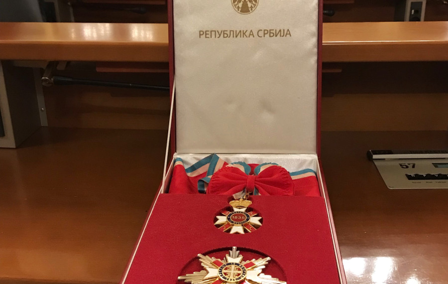 20220215 podelitev drzavnega odlikovanja Srbije Sretenski orden 1