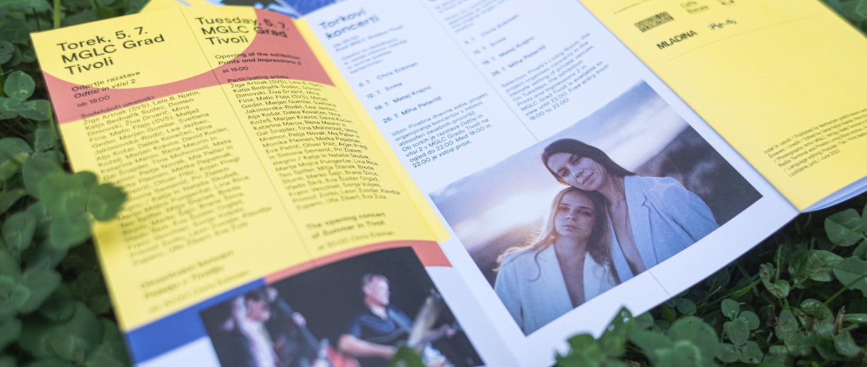 brošura festivala poletje v Tivoliju
